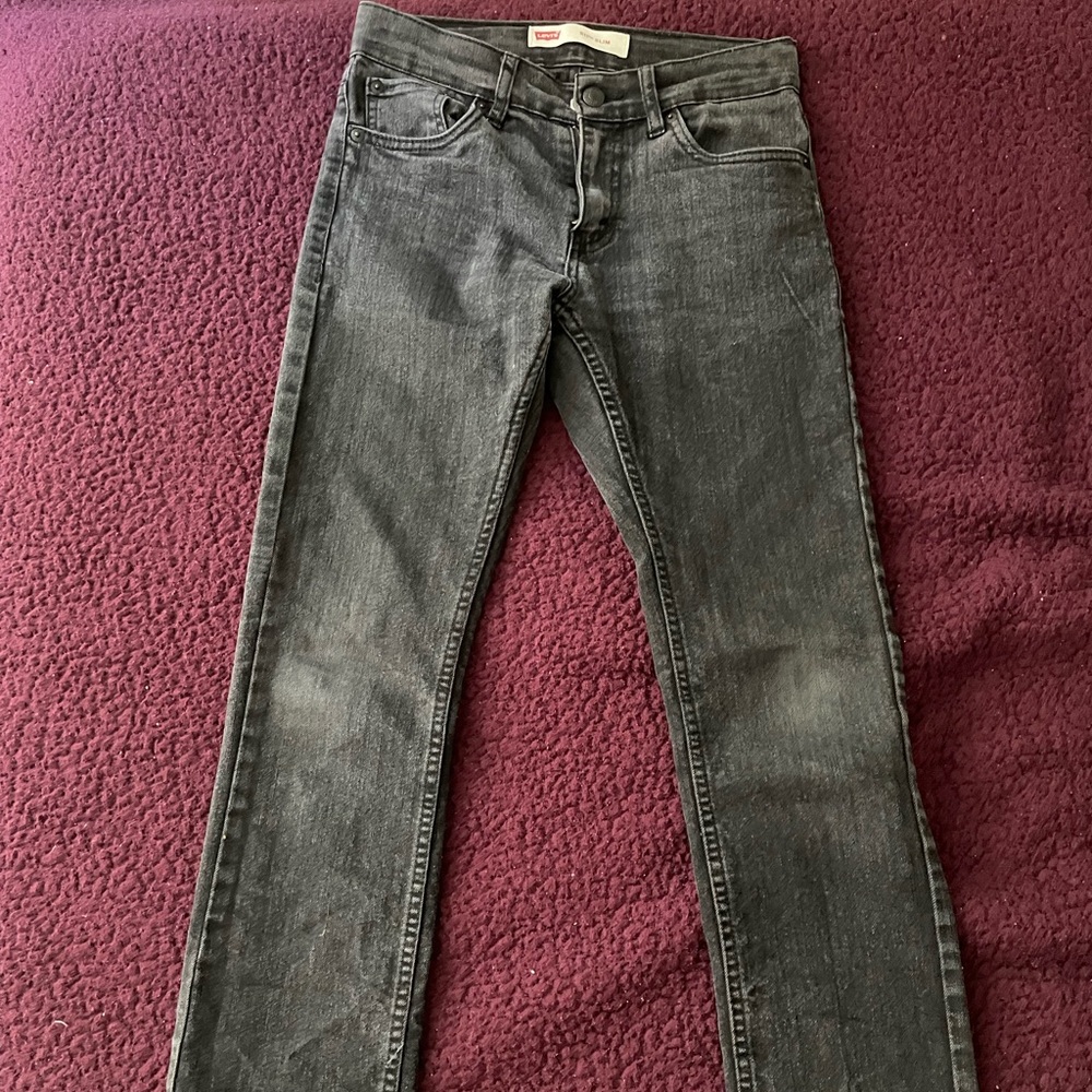 LOW RISE LEVIS BLACK JEANS - Picture 2 of 4